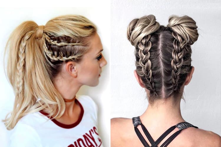 Basketball hairstyle 🏀❤️ | Sporty hairstyles, Basketball hairstyles, Volleyball  hairstyles