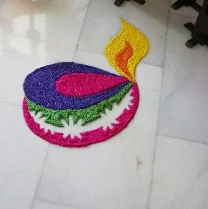 Diya Rangoli