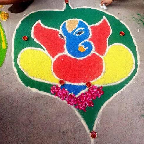 Ganesh Rangoli