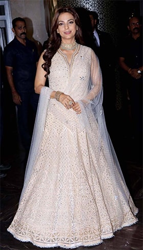 Juhi Chawla in Tarun Tahiliani outfit