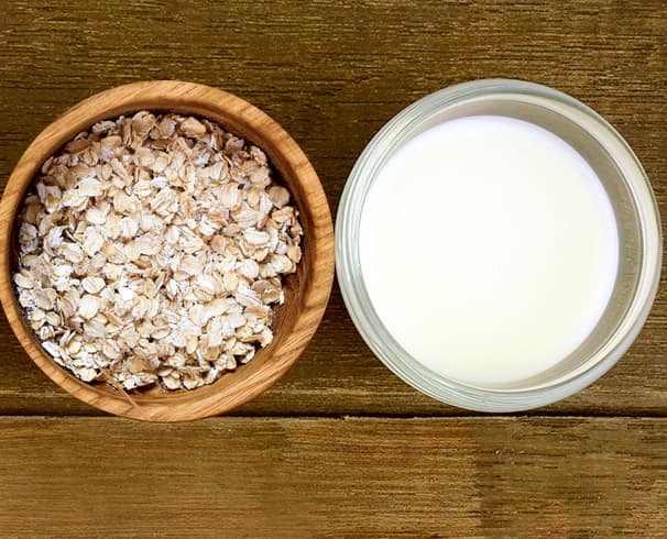 Milk and Oatmeal Face Mask