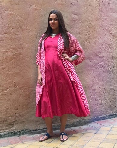 Neha Dhupia Ancestry Outfit