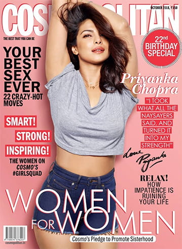 Priyanka Chopra on Cosmopolitan October 2018