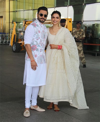 Deepika Padukone Ranveer Singh at Airport