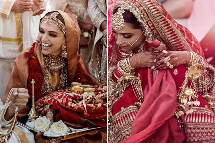 Deepika Padukone Bridal Wear Sabyasachi