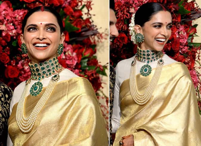 Deepika Padukone in Sabyasachi jewelry