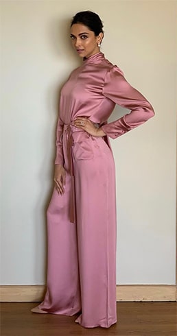 Deepika Padukone Pink Jumpsuit