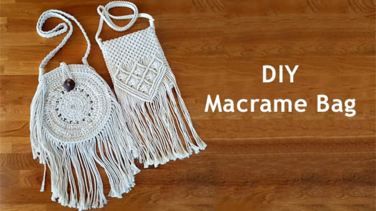 macrame diy bag