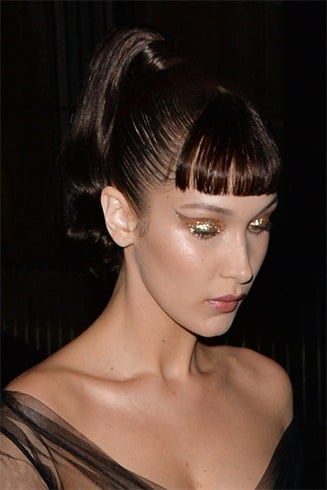High Ponytails With Bangs