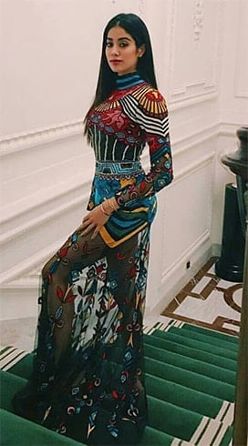 Janhvi Kapoor in Rippi Sethi Outfit