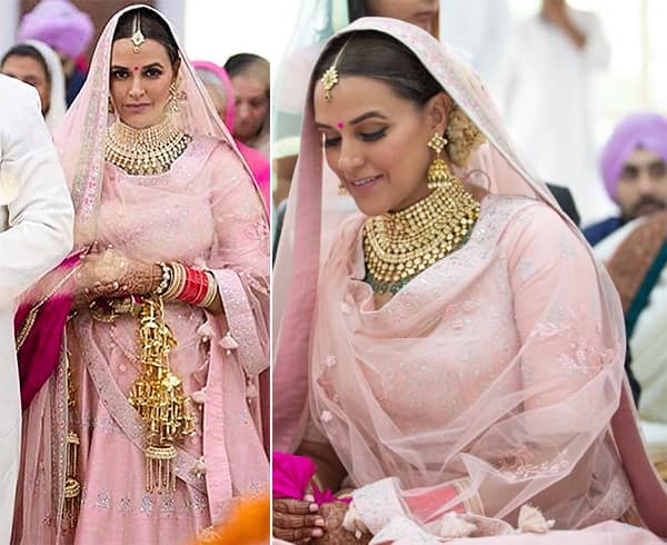 Neha Dhupia Bridal Lehenga