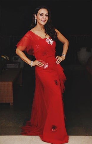 Preity Zinta at Deepveer Reception