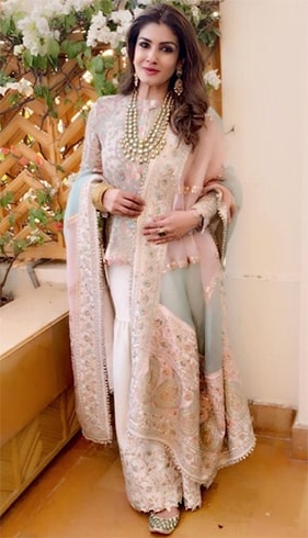 Raveena Tandon at Isha Ambani Pre Wedding Celebrations