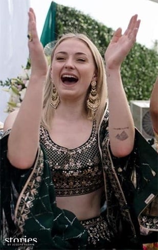 Sophie Turner at Priyanka Mehendi ceremony