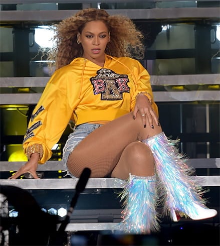 Beyonce Holographic Boots