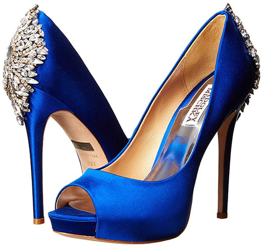 Crystal Back Open Toe Pump from Badgley Mischka