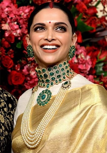Deepika Padukone Reception Jewelry