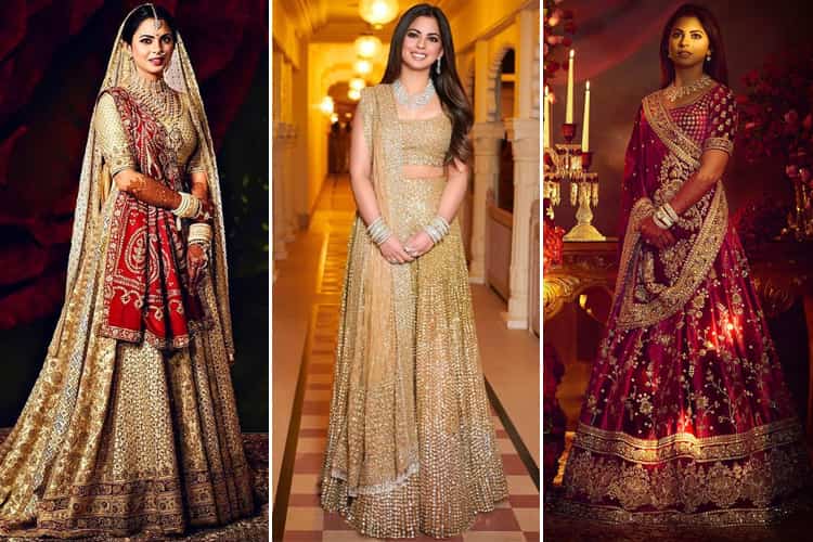 Isha Ambani Wedding Dresses