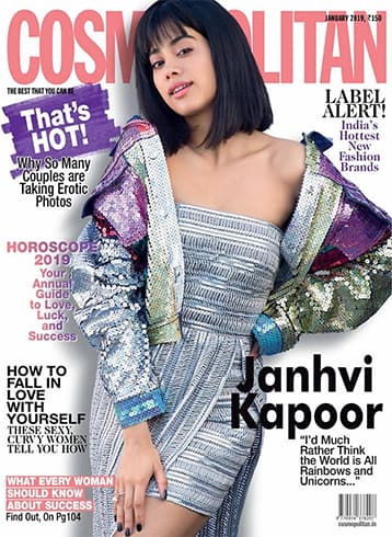 Janhvi Kapoor on Cosmopolitan January 2019