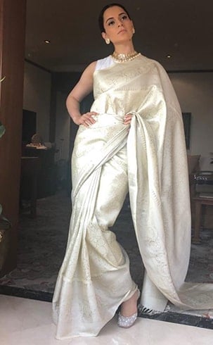 Kangana Ranaut Madhurya Sari