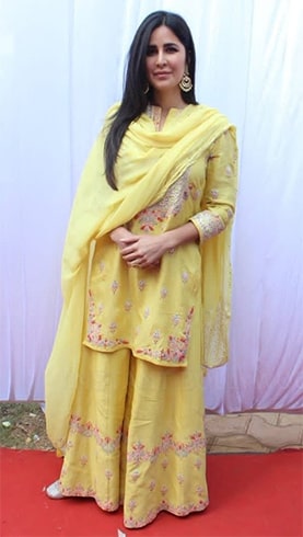 Katrina Kaif at Saraswati Pooja