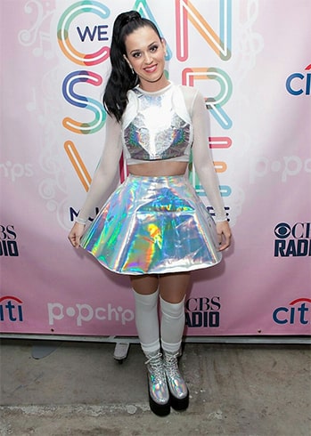 Katy Perry Holographic Dress