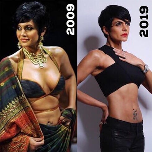 Mandira Bedi 10 Year Challenge