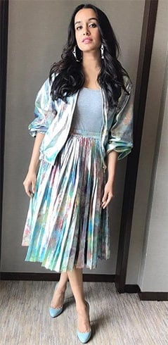 Shraddha Kapoor Holographic Fashion