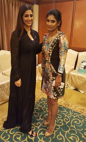 Tabu and Mithali Raj