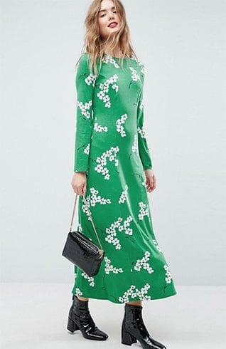 Green Floral Dress