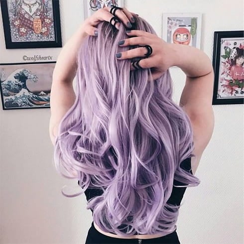 Lavender Hair Tips