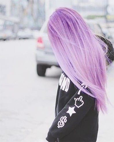 Pastel Lavender Balayage