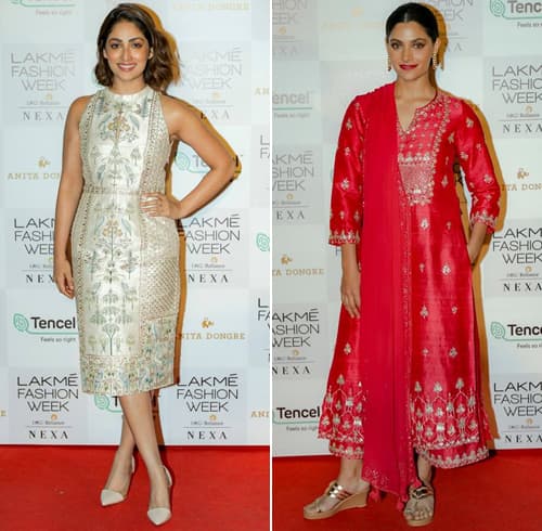 Yami Gautam and Saiyami Kher LFW19