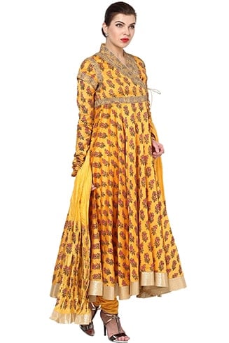 Biba Angrakha Neck Anarkali