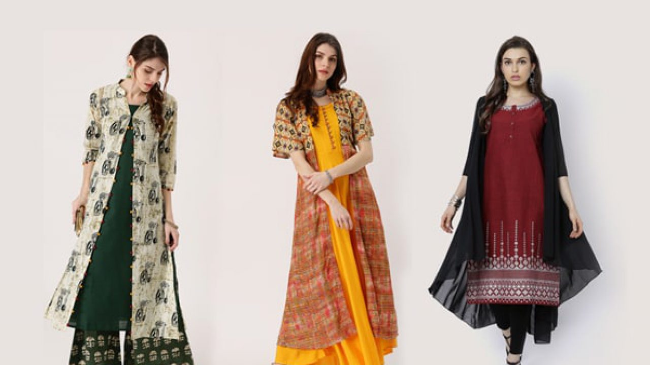 flipkart layered kurtis