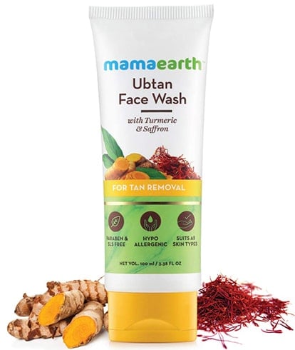 Натуральное средство для умывания Mamaearth Ubtan Natural Face Wash