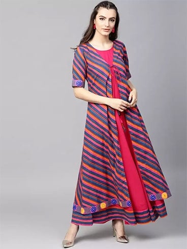 Striped Layered Kurta