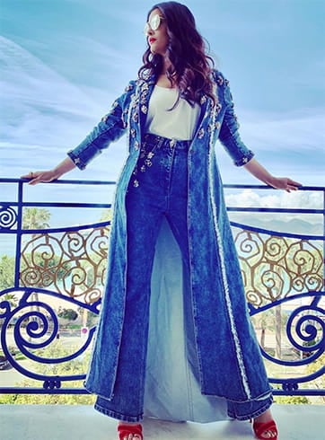 Aishwarya Rai Denim Suit at Cannes