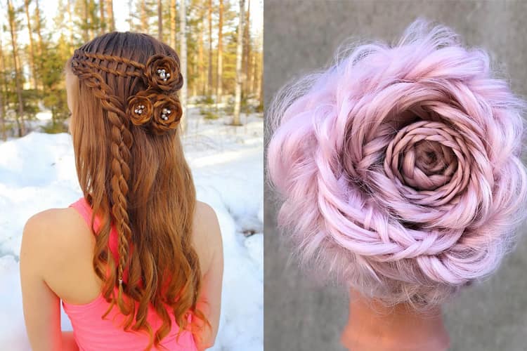 Braided Rose Hairstyles