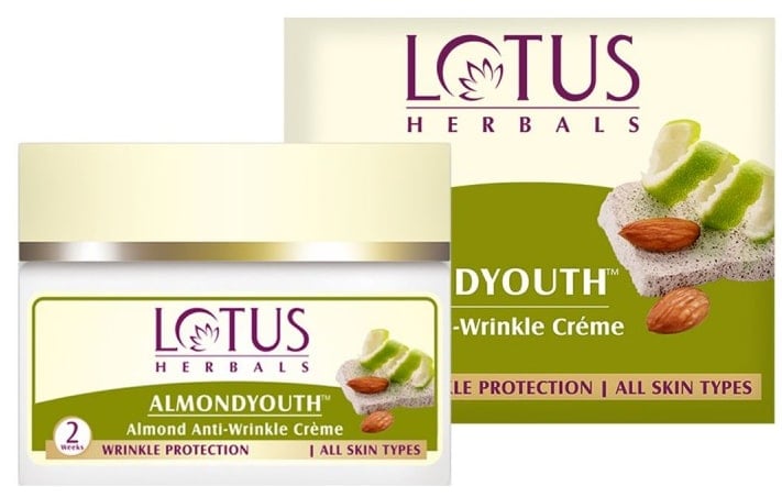 Lotus Herbals Almond Youth Anti-Wrinkle Cream