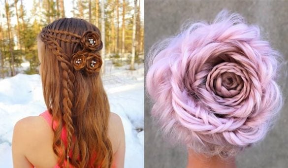 Braided Rose Hairstyles