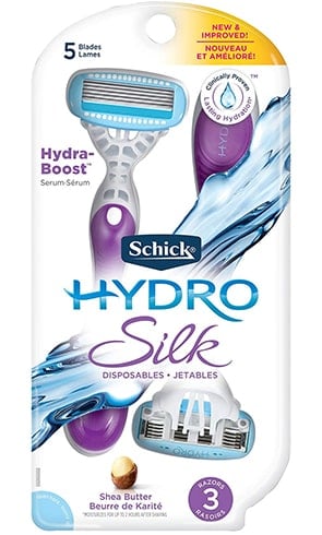 Schick Hydro Silk Razor Disposable Razors For Women With Moisturizing Serum