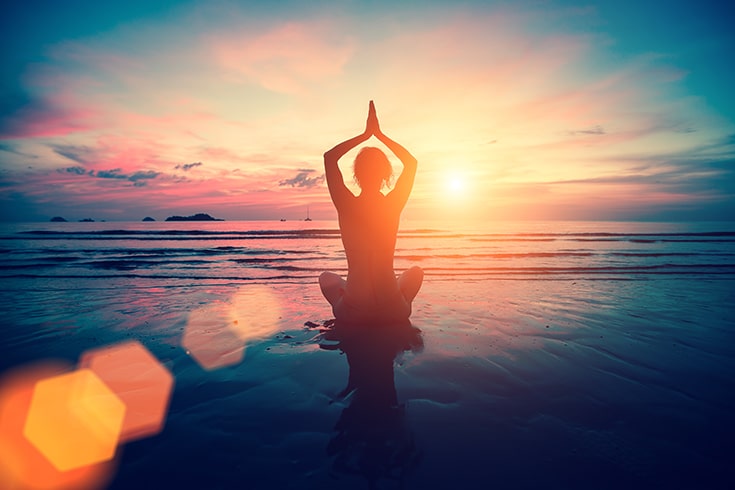 Woman Practicing Yoga