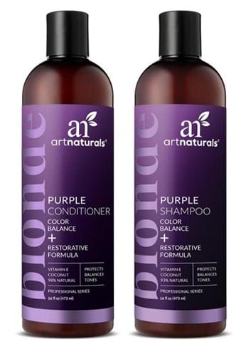 ArtNaturals Purple Shampoo Conditioner Set
