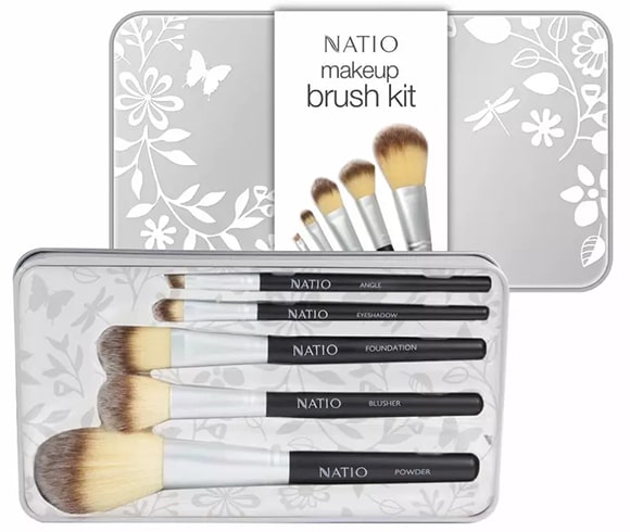 Natio 5 Piece Makeup Brushes Kit