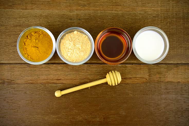 Turmeric Flour Honey Milk