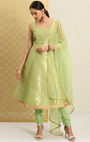 Brocade Kurta with Churidar