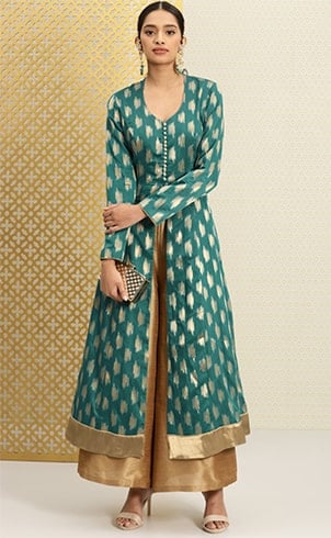 Brocade Kurta with Palazzos