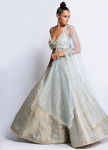 Brocade Lehenga Set