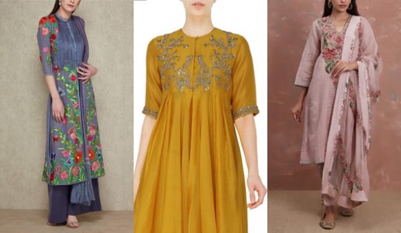 Embroidered Work Kurtas